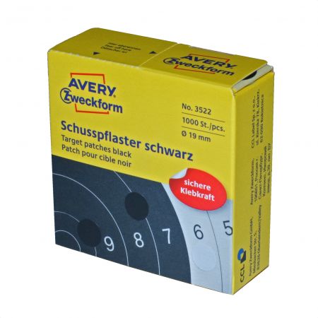 Avery Zweckform Schusspflaster - Schwarz